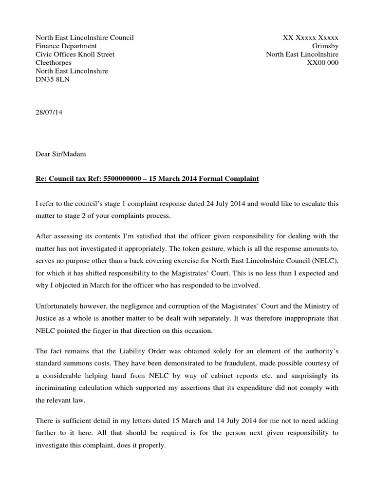 LGO Complaint - Supporting Document #13 | PDF