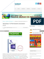 Cara Windows 10 Permanent Activator