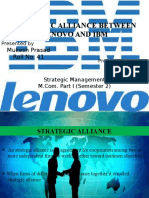Strategic Alliance Between Lenovo and IBM Explained