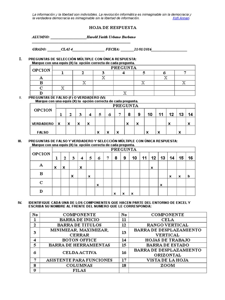 Refuerzo Informatica | Hoja de cálculo | Informática
