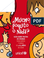 ¿Mucho,poquito o nada? Guía sobre pautas de Crianza