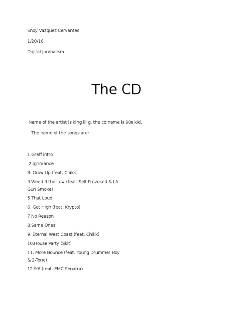 The CD | PDF | Art | Poetry