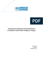Evaluacion de ACNUR en Uruguay