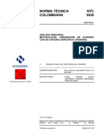 Ntc 3930 Prueba de Ordenamiento