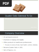 Quaker Oats Media Plan