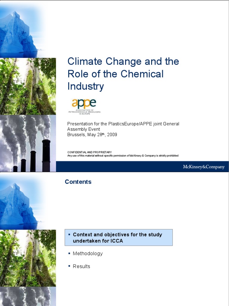 Chemical Industry's Role in Climate Change | PDF | Life Cycle ...