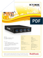 Raidsonic: Ib-866 3.5" Front Adapter With 4X Usb 3.0 Interface
