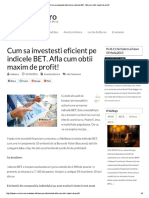 CCum Sa Investesti Eficient Pe Indicele BETum Sa Investesti Eficient Pe Indicele BET. Afla Cum Obtii Maxim de Profit!