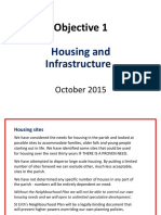 Objectives 1 and 2 Housing and Infrastructure 8.10.2015