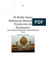 Sutra El Noble Sutra Mahayana Llamado La Predicción de Brahmasri.