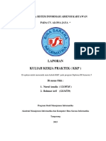 Analisa Sistem Informasi Absensi Karyawan PDF