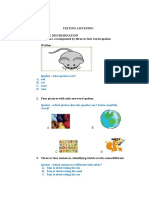 Language Testing of Listening