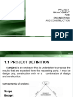 Project Management for Engineering and Construction