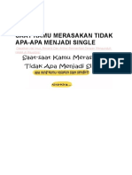 Saat Kamu Merasakan Tidak Apa Apa Menjadi Single