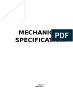 Mechanical Specification