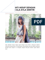 Yuk Nikmati Hidup Dengan Tips Ala Ayla Dimitri