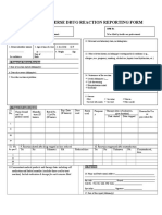 Suspected Adverse Drug Reaction Reporting Form