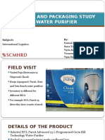 Logistics study of water purifier packaging