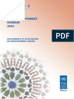 Pnud Maroc Rapport de Developpement Humain 2003