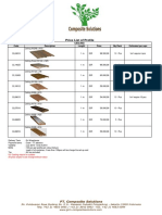 Composite S Price List of Profiles On July 2015