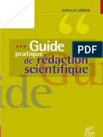 Guide Pratique de Rédaction Scientifique