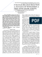 TIME EFFICIENT BAYLIS-HILLMAN REACTION ON STEROIDAL NUCLEUS OF WITHAFERIN-A TO SYNTHESIZE ANTICANCER AGENTS