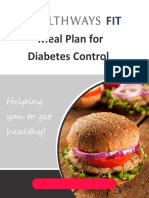Diabetes Ebook: Meal Plan For Diabetes Control