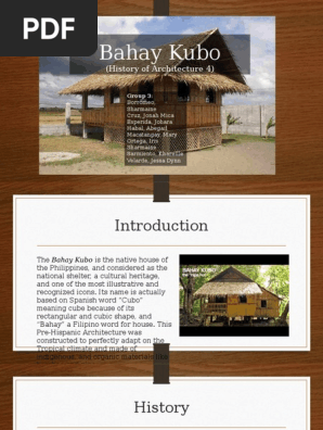 Bahay Kubo Architectural Design Nature