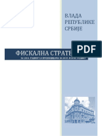 Fiskalna Strategija Za 2014. Godinu Sa Projekcijama Za 2015. i 2016. Godinu