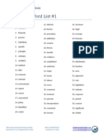 Academic Word List 1