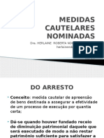 MEDIDAS CAUTELARES NOMINADAS