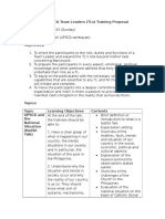 2015 UPSCA TL TrainingProposal 1