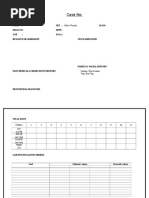 Case No:: Name: M.R.D NO: Age: SEX: Male / Female Dept: D.O.A: D.O.D