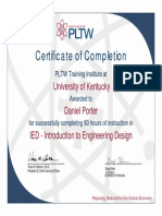 Ied Certificate Porter 1