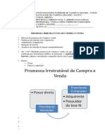 Unesc - Direito Civil v - Promessa Irretratável de Compra e Venda