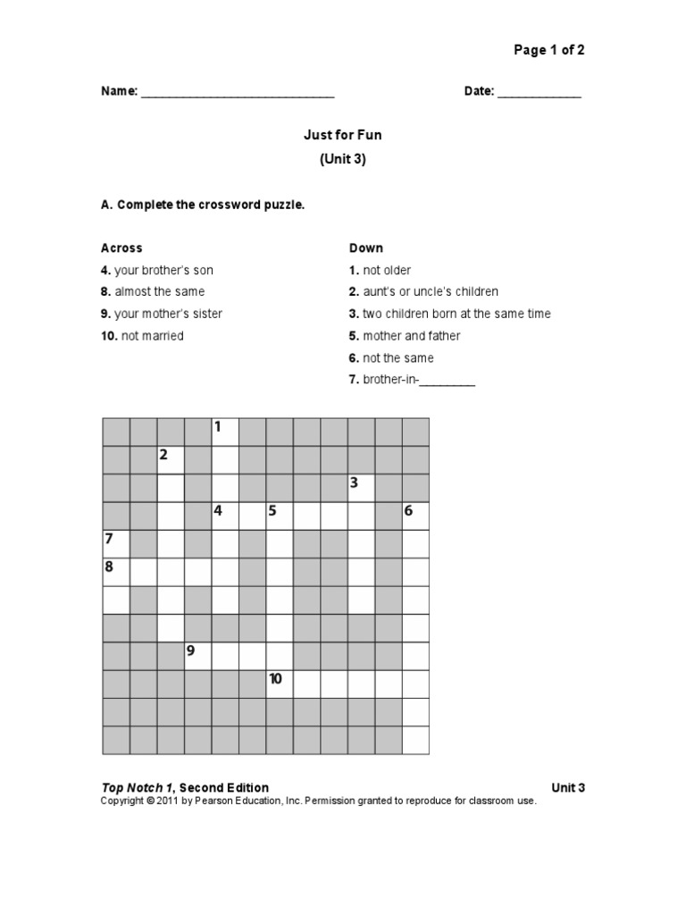 Page 1 of 2 Top Notch 1, Second Edition PDF