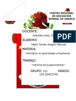 Informe Primera Jornada de Observación