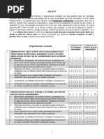 Escala de Asertividad de Rathus (R.A.S.) | PDF