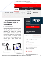 7 Programas de Software Libre Para Ser Mejor en Matemáticas