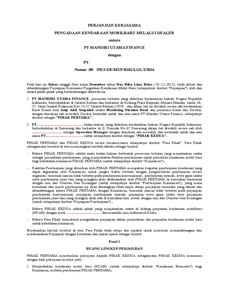 PKS Dealer SIT (NEW Car) Draft | PDF