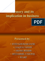 Memory and Its Implication in Business