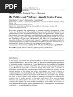 Download On Politics and Violence Arendt Contra Fanon by Pablo Cristian Herraz Mardones SN296406758 doc pdf