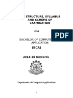 Course Structure, Syllabus and Scheme of Examination: Bachelor of Computer Application