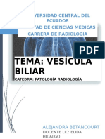 PATOLOGIA Vesicula Biliar