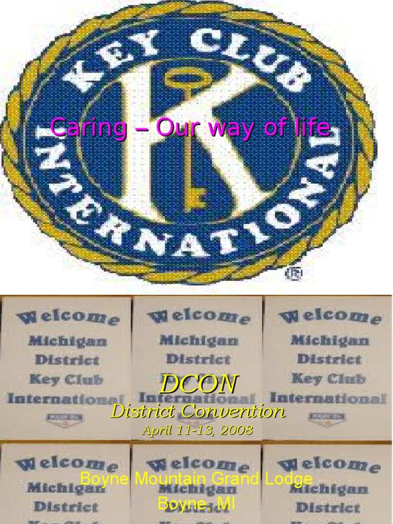 Key Club District Convention 2008 Schedule | PDF | Mutual Organization ...