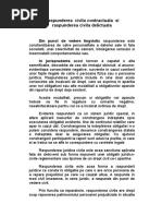 Raspunderea Civila Contractuala Si Raspunderea Civila Delictuala