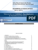 Pasto PD Educativo 2012 2015