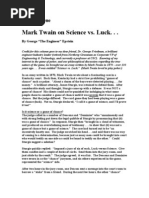 Download Skill Mark Twain on Science vs Luck George Epstein by pokerplayersalliance SN2964362 doc pdf