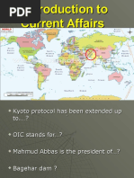 Introductuion to Current Affairs