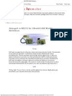 Elektronik Ve İşlemciler - Atmega8 Ve RS232 Ile 3 Renkli LED Modül Sürülmesi PDF